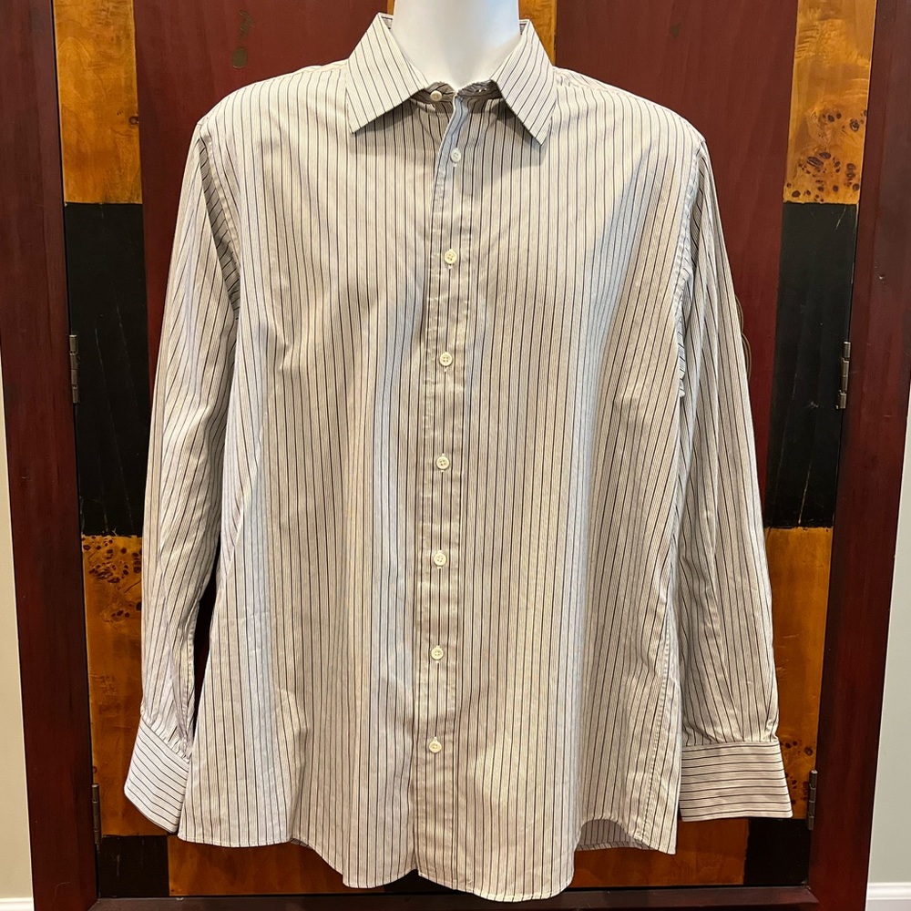 Burberry’s of London Mens Long Sleeve Button Down Shirt Size 16 1/2
